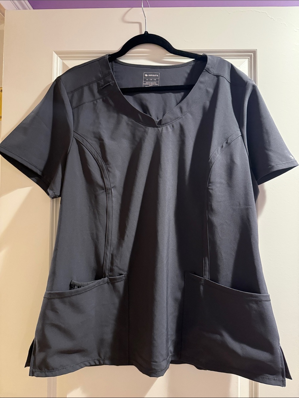 Infinity gray women’s scrub top